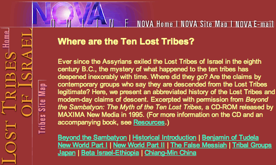 PBS: Where are the Ten Lost Tribes part 1