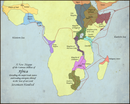 Bantu African Trade routes connecting to indian ocean silk route