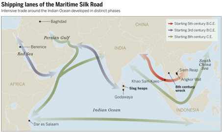 shipped lanes of the Maritime Silk Road