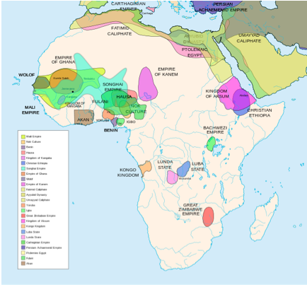 african kingdom map
