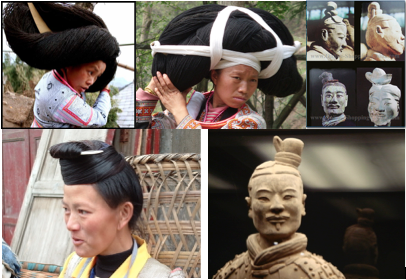 hmong hair bundle top knot